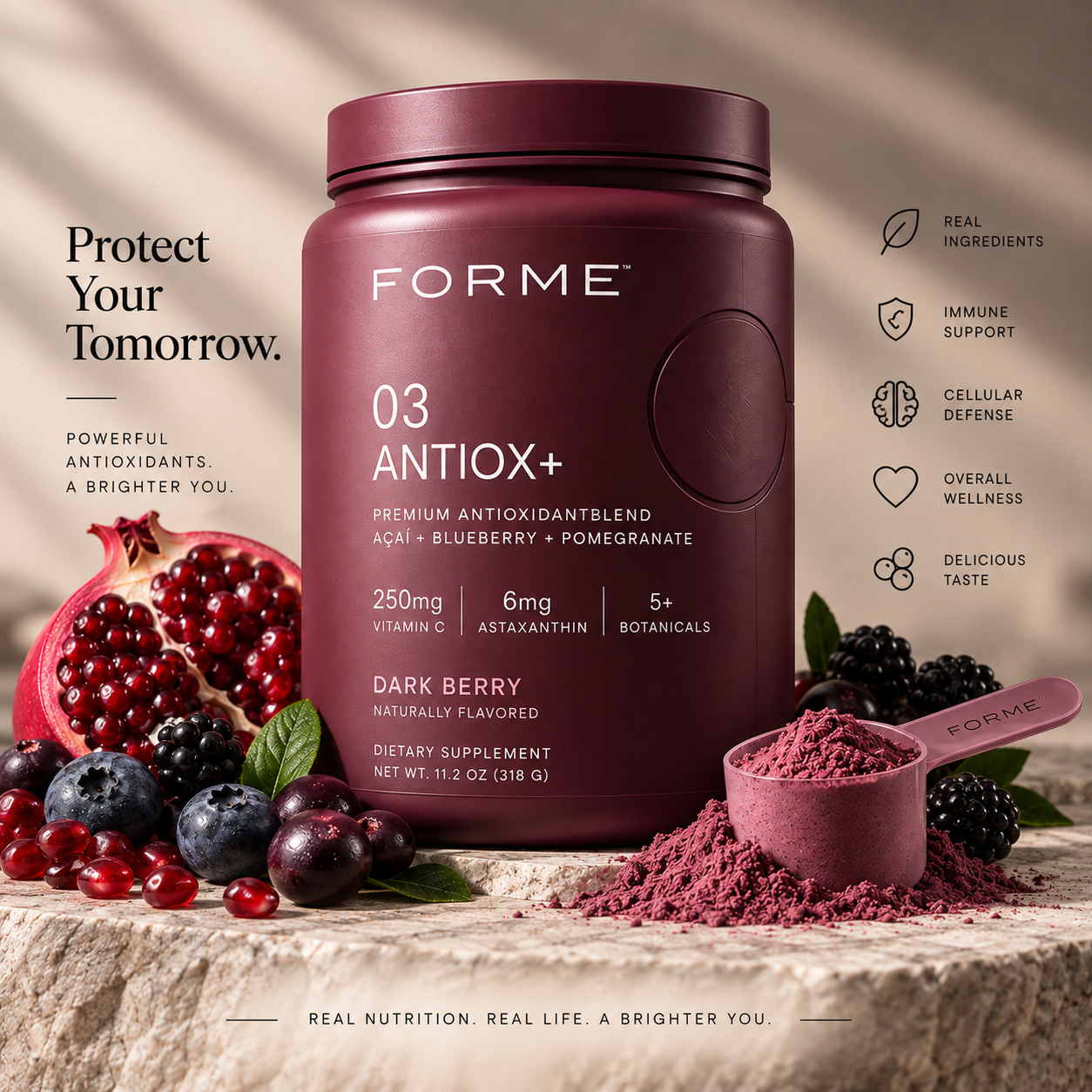 FORME 03 — ANTIOX+ tub in Dark Berry