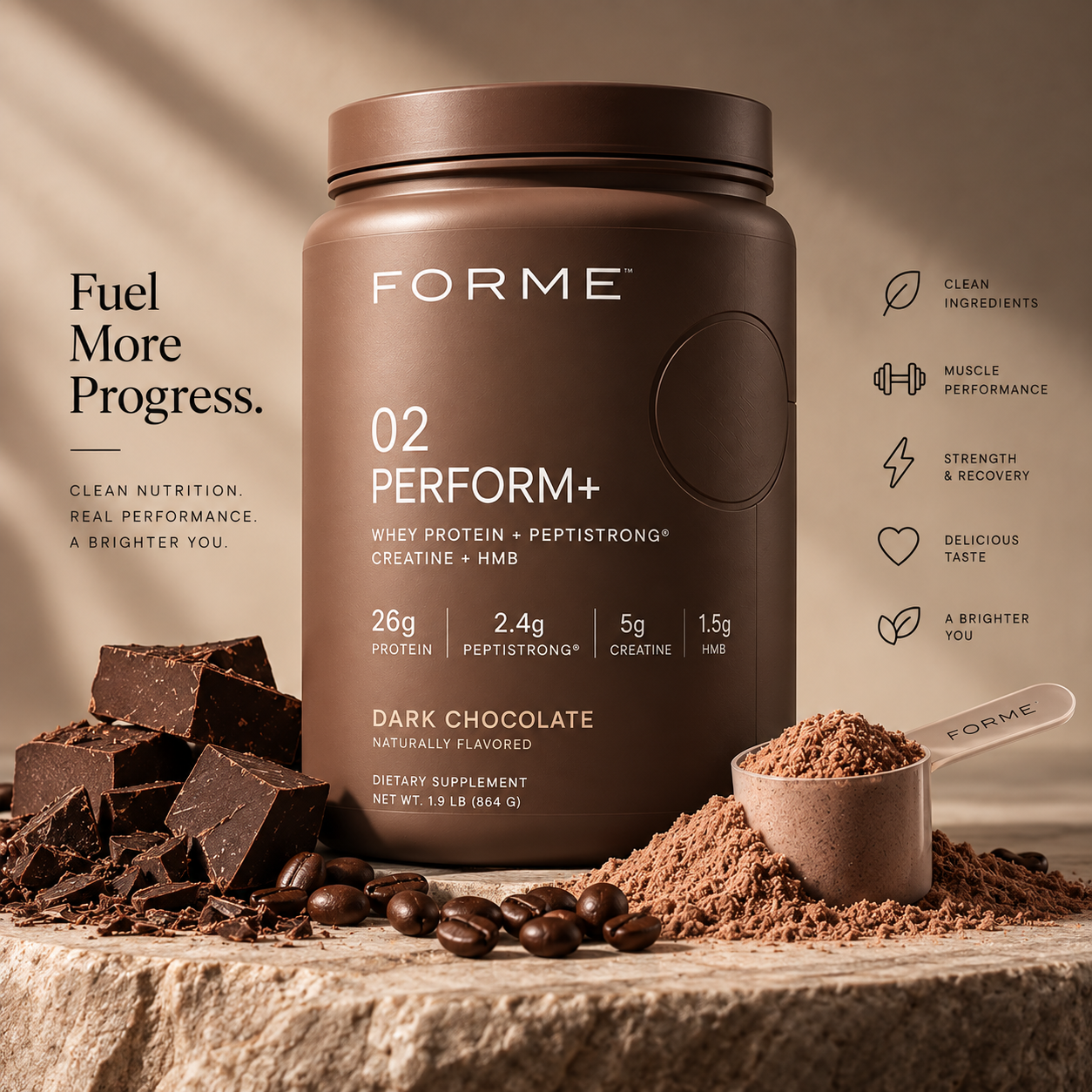 FORME 02 — PERFORM+ tub in Chocolate